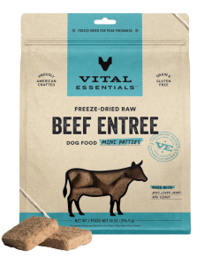 Vital Essentials Freeze Dried Beef Patties - Front view