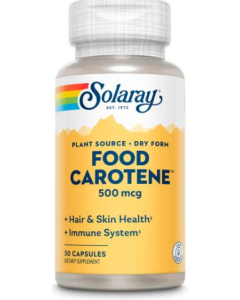 Solaray Food Carotene, 10,000 IU, 30 Capsules