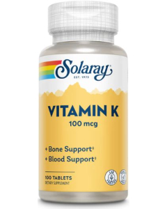 Solaray Vitamin K 100 MCG, 100 Tablets