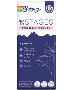 Solaray Her Life Stages PMS & Menstrual, 24 Veggiecaps