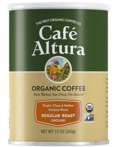 Cafe Altura Regular Roast Organic Coffee, 12 oz.