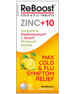 Medinatura ReBoost Cold & Flu Plus Zinc, 60 tablets