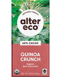 Alter Eco Deep Dark Quinoa Crunch Chocolate Bar