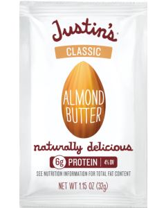 Justin's Almond Butter Squeeze Pack, Classic, 1.15 oz. 