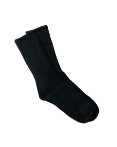 Maggie's Organic Classic Cotton Crew Sock, Black Color