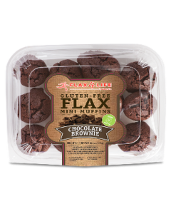 Flax4Life Chocolate Brownie Mini Muffins, 12 Count