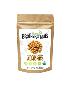 Brothers Nuts Crackled Cheezy Almonds - Front view