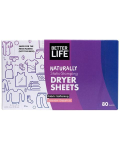 Better Life Dryer Sheets, Lavender Grapefruit Scent, 80 Sheets