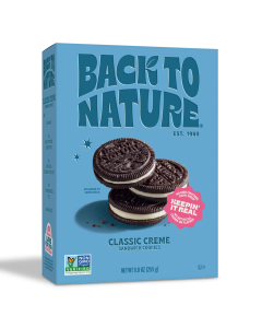 Back to Nature Classic Creme Sandwich Cookies - Front view