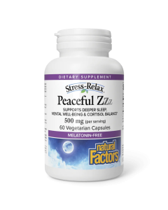 Natural Factors Stress Relax Peaceful Zzz Melatonin-free - Front view