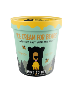 Ice Cream for Bears Mint to Bee - Mint Chip French Ice Cream - Front view