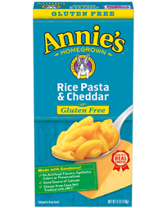 Annie's Gluten Free Rice Pasta & Cheddar, 6 oz.