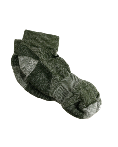 Maggie's Organic Wool Urban Trail Ankle Sock, Green Color