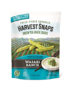 Harvest Snaps Wasabi Ranch Green Pea Snack Crisps