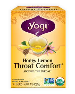 Yogi Tea Honey Lemon Throat Comfort, 16 Tea Bags