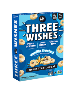 Three Wishes Grain Free Cereal Vanilla Frosted, 8.6oz.