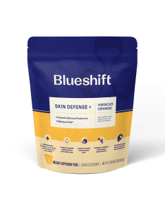 Blueshift Nutrition Skin Defense + Hibiscus Orange - Front view