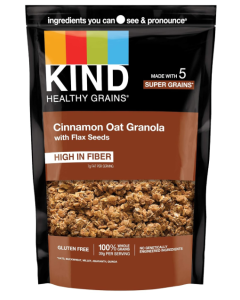 KIND Cinnamon Oat Clusters with Flax Seeds, 11 oz.