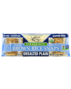 Edward & Sons Organic Unsalted Plain Baked Brown Rice Snaps