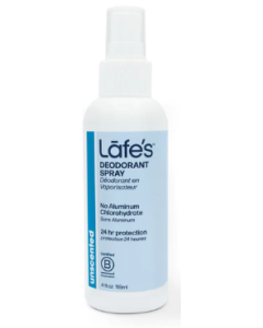 Lafe's Natural Deodorant Spray, Unscented, 4 oz.