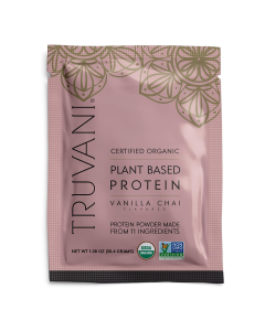 Truvani Plant Based Protein Vanilla Chai Powder Packet - Front view