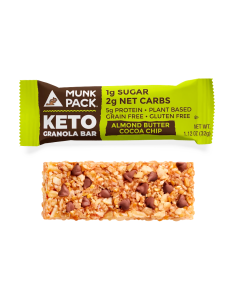 Munk Pack Keto Granola Bar, Almond Butter Cocoa Chip