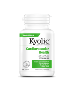 Kyolic Aged Garlic Extract Cardiovascular Formula 100, 100 Capsules - Front view