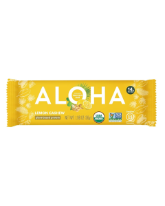 Aloha Lemon Cashew Protein Bar - Front view