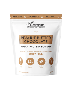 Just Ingredients Vegan Peanut Butter Chocolate Protein Powder - Front view