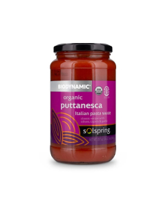 Solspring Biodynamic Organic Puttanesca Italian Pasta Sauce