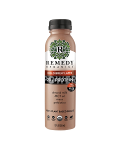 Remedy Organics Cold Brew Latte Protein Shake - Front view