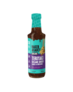 Naked and Saucy Organic Teriyaki Sesame Ginger Sauce - Front view