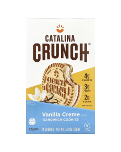 Catalina Crunch Vanilla Crème Sandwich Cookies - Front view