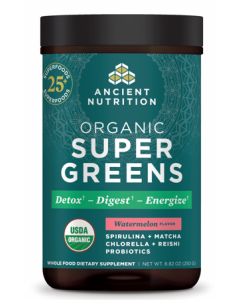 Ancient Nutrition Organic Supergreens Watermelon - Main