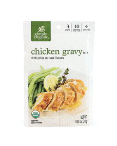 Simply Organic Chicken Flavored Gravy Mix, 0.85 oz.