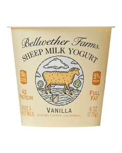 Bellwether Farms Sheep Milk Yogurt Vanilla - Front view