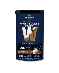 BioChem Chocolate 100% Whey Isolate Protein, 15.4 oz.