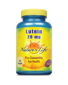 Nature's Life Lutein 20MG, 100 Softgels