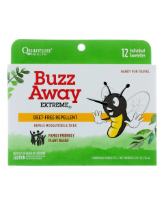 Quantum Buzz Away Towelette, 12 Pieces