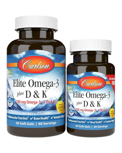 Carlson Elite Omega 3+D&K, 60+30 softgels