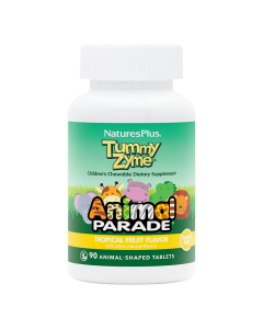 Nature's Plus Animal Parade Children's Tropical Fruit Tummy Zyme, 90 Chewable Animals