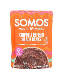 SOMOS Chipotle Refried Black Beans, 10 oz. 