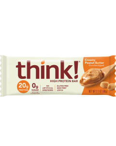 Think! Creamy Peanut Butter High Protein Bar - Package