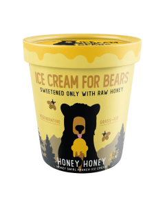 Ice Cream for Bears Honey Honey - Honey Swirl French Ice Cream - Front view