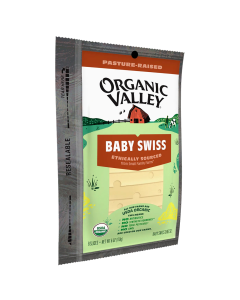 Organic Valley Baby Swiss Slices - Front view