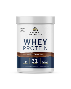 Ancient Nutrition Whey Protein Milk Chocolate Flavor - Front view