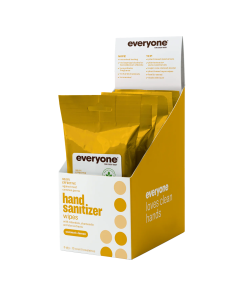 EO Products Coconut + Lemon Resealable Hand Sanitizer Wipes - Front view