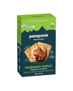 Patagonia Provisions Organic Rosemary Garlic Crackers - Front view