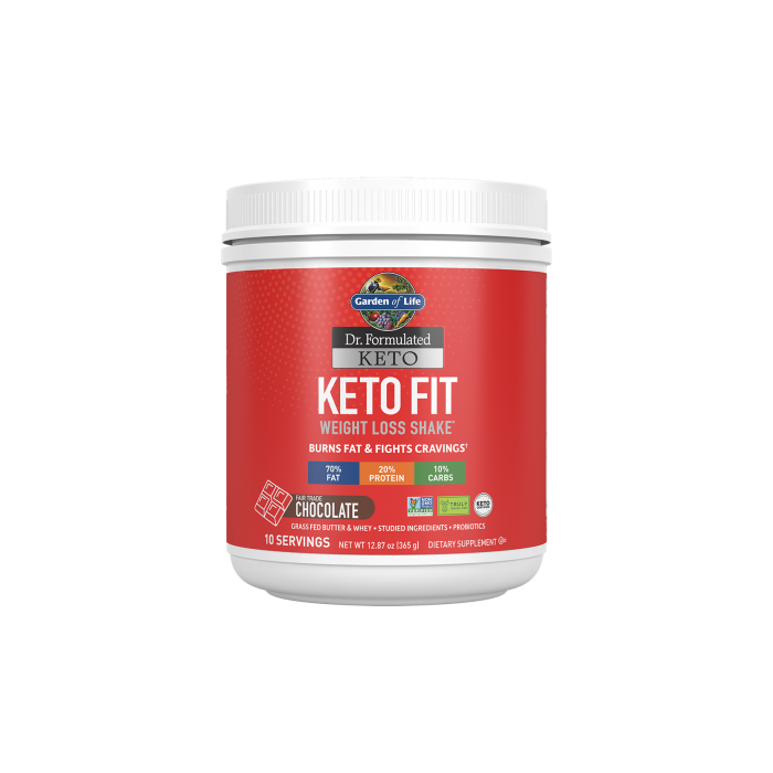 Garden of Life Dr. Formulated Keto Fit Chocolate Shake, 355 gm.