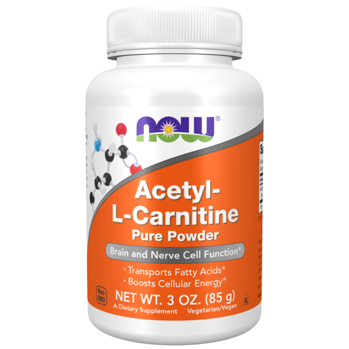 NOW Foods Acetyl-L-Carnitine Pure Powder - 3 oz.